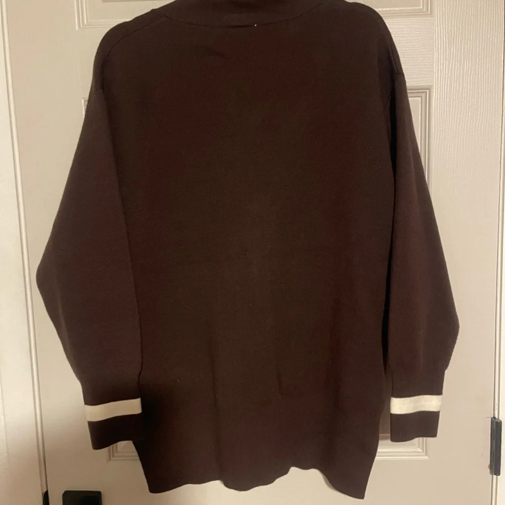 Varley Ravi Relaxed Longline Jacket Cardigan Coffee Bean Brown Size small - Picture 9 of 13